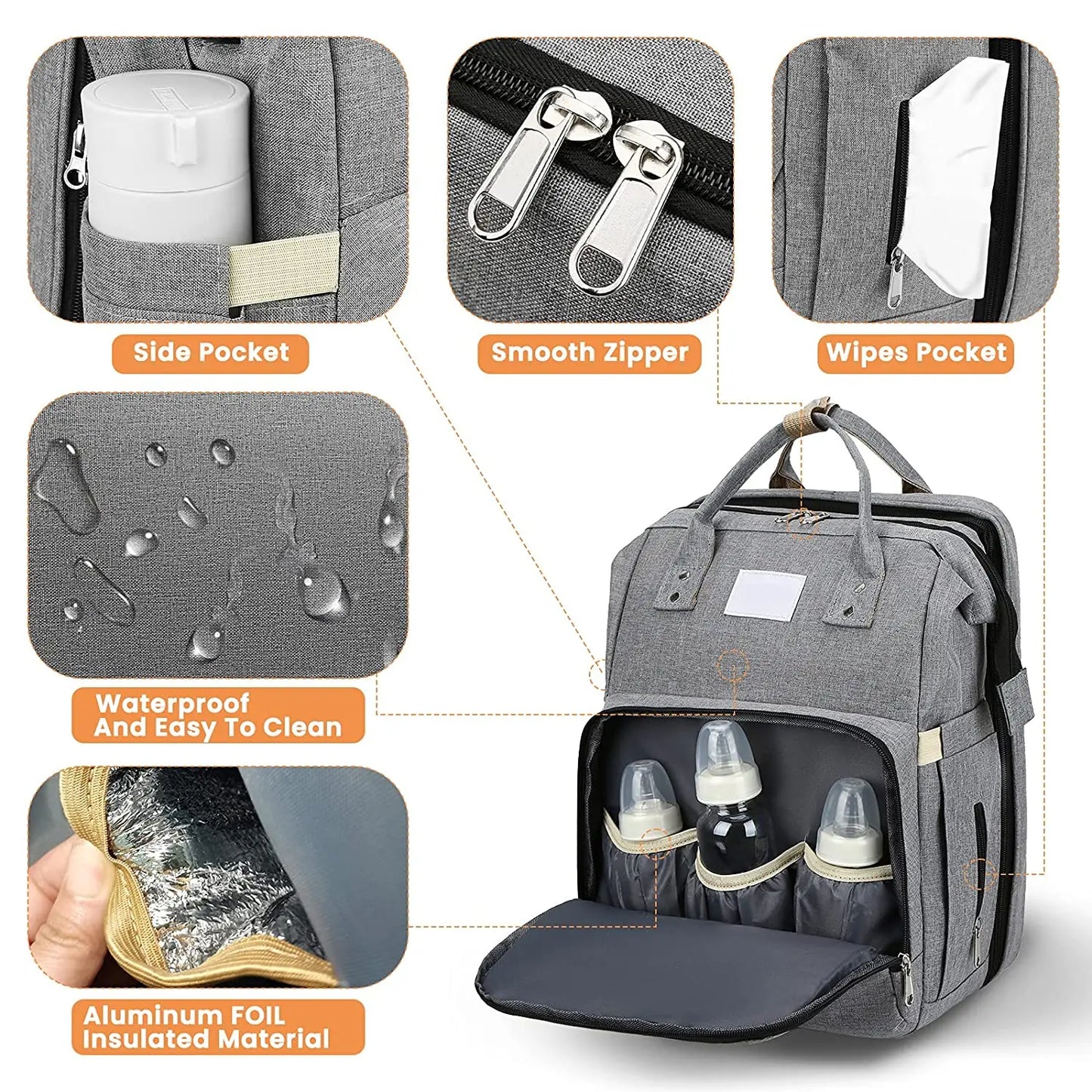 Portable Folding Crib Diaper Bag - Travel Bed | UAE Families