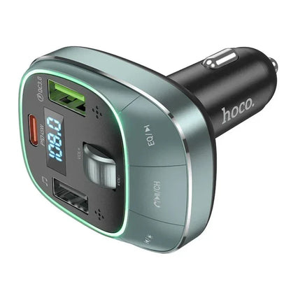 Hoco E76 Car Bluetooth FM Transmitter - Hands-Free Charger | Dubai UAE