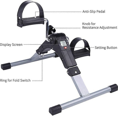 Mini Portable Pedal Exercise Bike - Indoor Fitness Trainer | Home Gym UAE